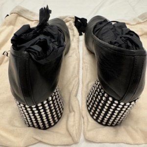 Khaite designer "Lorimar' baby doll block crystal heels hard to find size 41